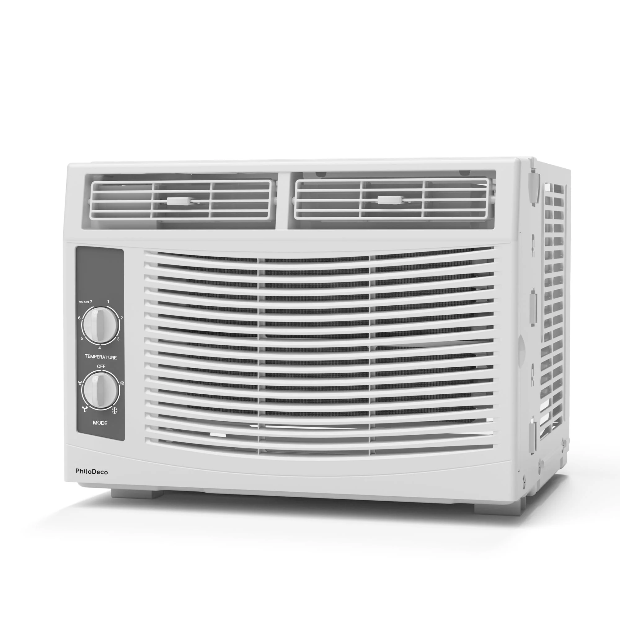 5000 BTU Window Air Conditioner Easy Cool - Capable of Cooling Up to 150 sq ft. 2 Fan Speeds, 4-Way Air Direction, Mechanical Control, Filter, for Small Room Air Conditioner, Small Ac Unit