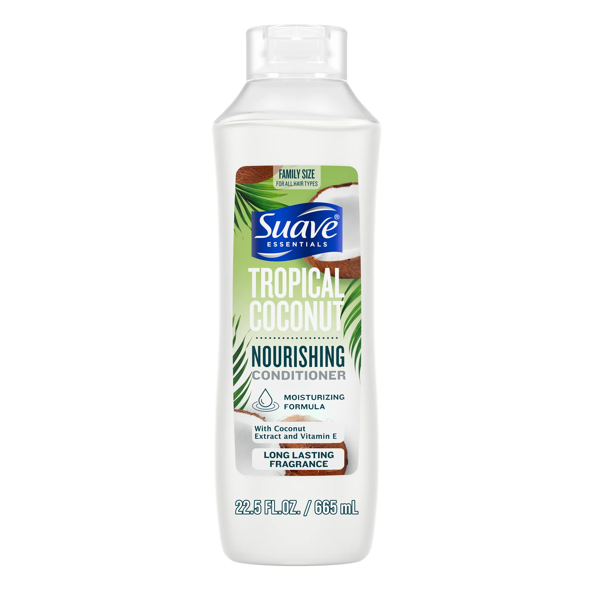 Suave Essentials Nourishing Conditioner, Tropical Coconut, 22.5 fl oz